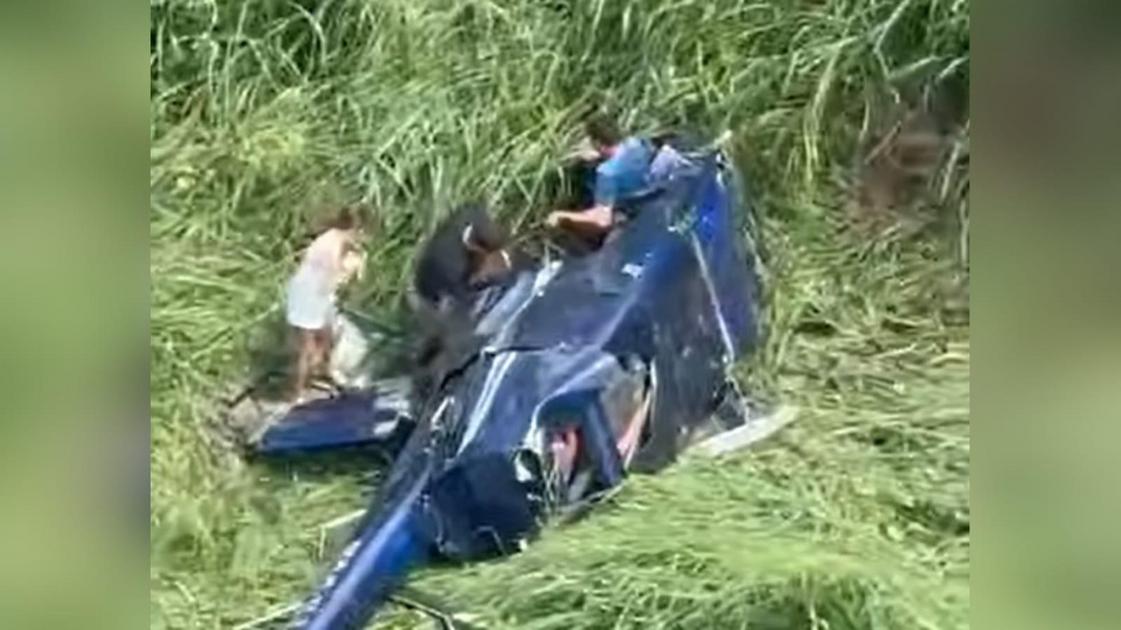 Acidente Aéreo em Campina Grande: Helicóptero Cai Próximo à Decolagem e Ocupantes Sobrevivem com Ferimentos Leves