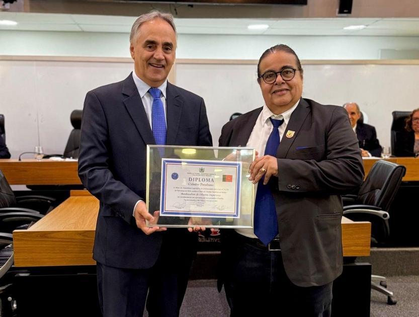 ALPB homenageia Boisbaudran Imperiano com Título de Cidadão Paraibano em sessão especial