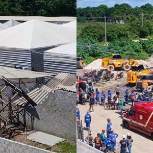 Dois trabalhadores recebem alta após acidente com caixa d'água em obra na Grande João Pessoa