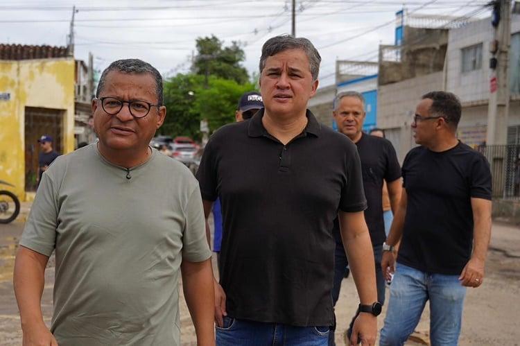 Efraim Filho e Nilvan Ferreira percorrem áreas atingidas por chuvas na Paraíba e reforçam apoio emergencial a famílias