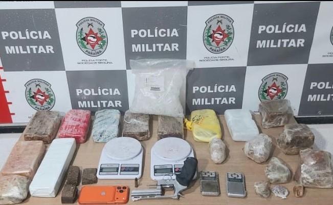 Homem é preso no Cristo com revólver, balanças de precisão e grande quantidade de drogas