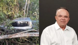 Jornalista Clilson Júnior sofre acidente na BR-230 e é levado ao hospital