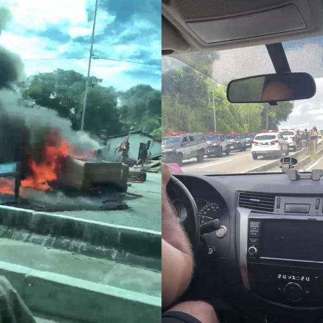 Manifestantes bloqueiam BR-230 e ateiam fogo em pneus após morte de jovem no Cristo