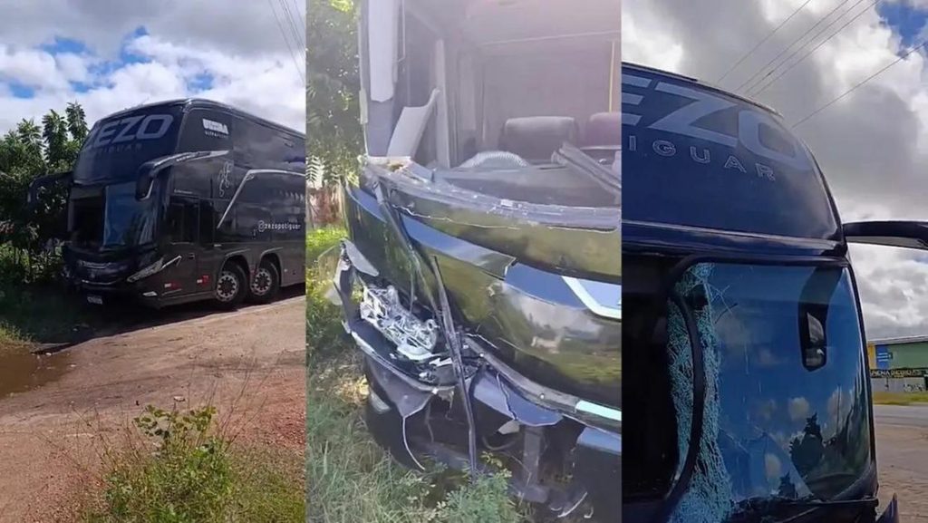 Ônibus da banda de Zezo atropela cavalo na BR-230, na Paraíba; cantor não estava a bordo