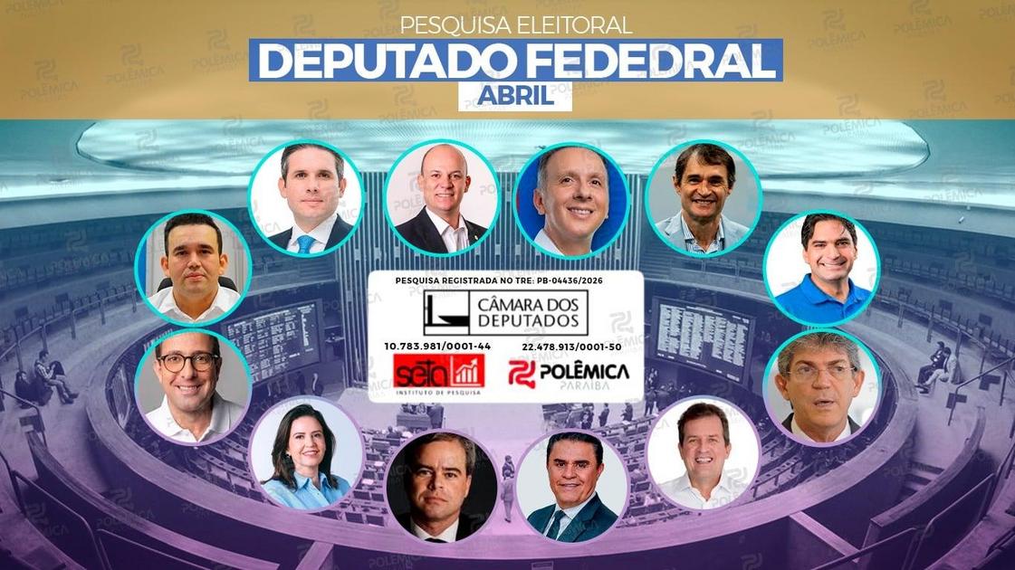 Pesquisa aponta os 12 favoritos para a Câmara Federal na Paraíba; confira a lista