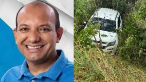Prefeito de São José de Caiana sofre acidente de carro na BR-101; ninguém se feriu