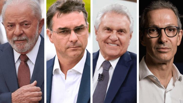 Pesquisa Real Time Big Data: Lula empata com Caiado e Zema, mas supera Flávio Bolsonaro em simulação de 2º turno